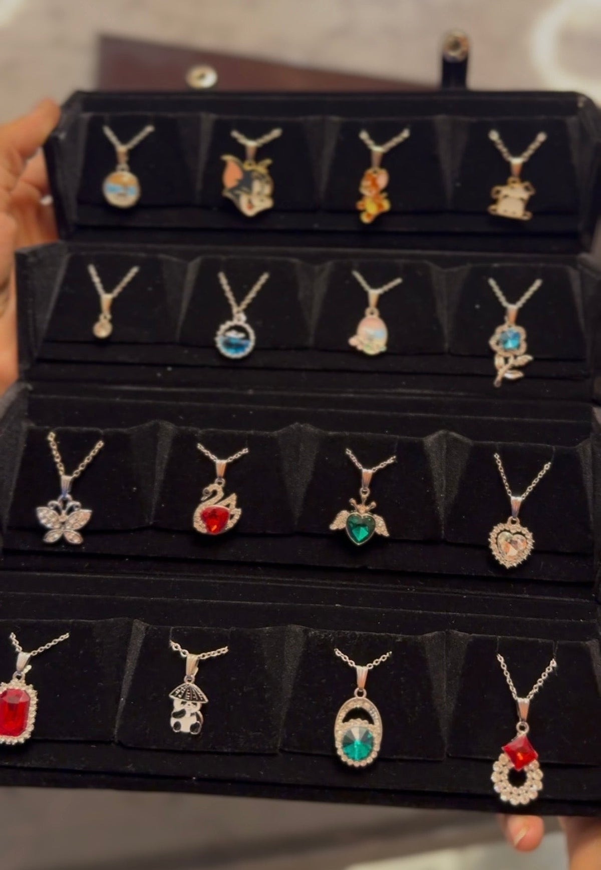 16 in 1 Anti-Tarnish Pendant Set with Premium Storage Box | Daily Wear & Gift Jewellery