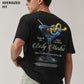 Noir Black Back Print Oversized T-shirt