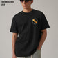 Noir Black Back Print Oversized T-shirt