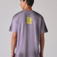 Purple Printed Oversized T-shirt