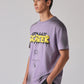 Purple Printed Oversized T-shirt