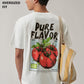 White Back Print Oversized T-shirt