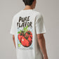 White Back Print Oversized T-shirt