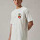 White Back Print Oversized T-shirt