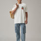 White Back Print Oversized T-shirt