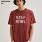 Terracotta Printed Oversized T-shirts