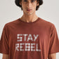 Terracotta Printed Oversized T-shirts