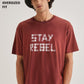 Terracotta Printed Oversized T-shirts