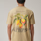 Tan Beige Back Printed Oversized T-Shirt