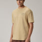 Tan Beige Back Printed Oversized T-Shirt
