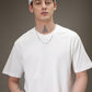 White Plain Basic Oversized T-shirt