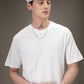 White Plain Basic Oversized T-shirt