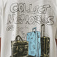 White Back Printed Oversized T-Shirt