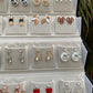 pretty 16 pairs studs Daily wear earrings box ✨🎀