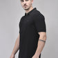 Woods Black Polo Oversized T-Shirt