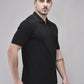 Woods Black Polo Oversized T-Shirt