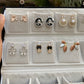 pretty 16 pairs studs Daily wear earrings box ✨🎀