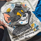Tom and Jerry printed t-shirts are available in relaxed fit black and white options featuring graphic character (PACK OF 3)