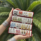 Set Of 12 Oxidized Designer Stud Earrings With Folding Jewelry Box