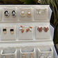 pretty 16 pairs studs Daily wear earrings box ✨🎀