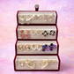 Set of 12 Korean Earrings with Black Jewellery Box