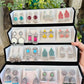 16 Pairs Rangrez Jhumka Box (Multi colours)
