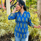 Blue Printed Cotton Kurti – Effortless Everyday Elegance (Buy 1 Get 1 Free)