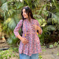 Purple Printed Boho Tunic Top (Buy 1 Get 1 Free)