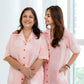 Peach Handblock Cotton Shirt Kurti (Buy 1 Get 1 Free)
