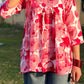 Bloom in Style – Pink Floral Gathered Top (Buy 1 Get 1 Free)