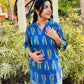 Blue Printed Cotton Kurti – Effortless Everyday Elegance (Buy 1 Get 1 Free)