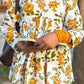Mustard Bloom Cotton Peplum Top (Buy 1 Get 1 Free)