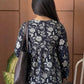 Floral Grace Black Peplum Top (Buy 1 Get 1 Free)