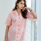Peach Handblock Cotton Shirt Kurti (Buy 1 Get 1 Free)