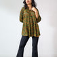 Peach Handblock Cotton Shirt Kurti (Buy 1 Get 1 Free)
