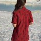Laal Ajrakh Floral Handblock Cotton Shirt Kurti (Buy 1 Get 1 Free)