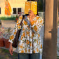 Mustard Bloom Cotton Peplum Top (Buy 1 Get 1 Free)