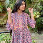 Purple Printed Boho Tunic Top (Buy 1 Get 1 Free)