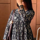Floral Grace Black Peplum Top (Buy 1 Get 1 Free)