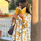 Mustard Bloom Cotton Peplum Top (Buy 1 Get 1 Free)