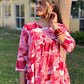 Bloom in Style – Pink Floral Gathered Top (Buy 1 Get 1 Free)