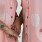 Peach Handblock Cotton Shirt Kurti (Buy 1 Get 1 Free)