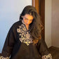 short black embroidered kurta with pants  (Buy 1 Get 1 Free)